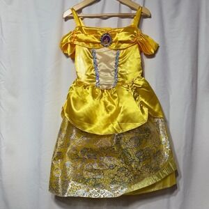 Disney Jakks Pacific Belle Yellow Dress Costume Kids Sizes 4-6X Princess